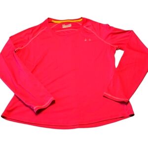 Under Armour Heat Gear Catalyst Shirt L EUC Hot Pink